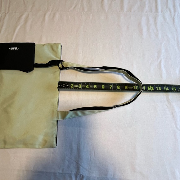 Prada Mint Green Reversible Tote with Black Pouch NWOT - Picture 7 of 9
